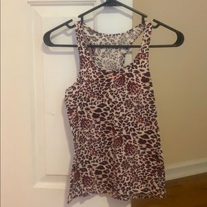 Pink/purple cheetah print tank